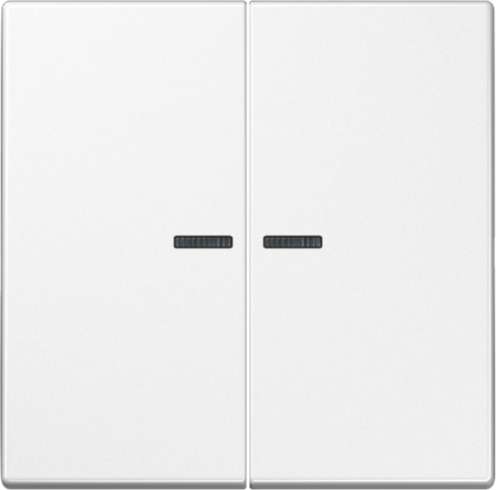 JUNG LS995KO5WW Клавиши для сдвоенного выключателя с подсветкой; белые