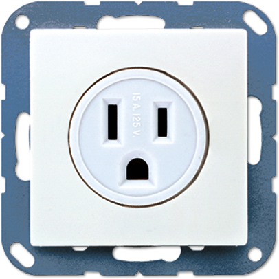 JUNG A521-15WW Розетка системы US-NEMA 15А 125V