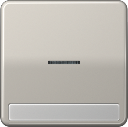 JUNG CD590NAKO5LG Клавиша с окошком для выключателя с подсветкой и полем для надписи; светло-серая