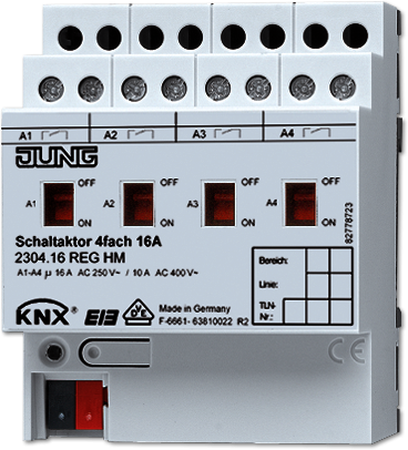 JUNG 2304.16REGHM Актуатор коммутирующий, 4 канала