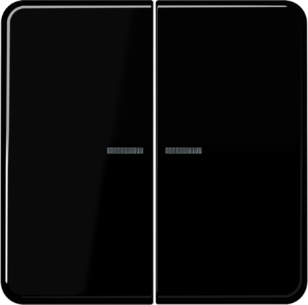 JUNG CD595KO5SW Клавиши для сдвоенных выключателей с подсветкой; черные