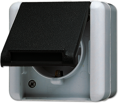 JUNG 820W Штепсельная розетка SCHUKO для накладного монтажа IP44