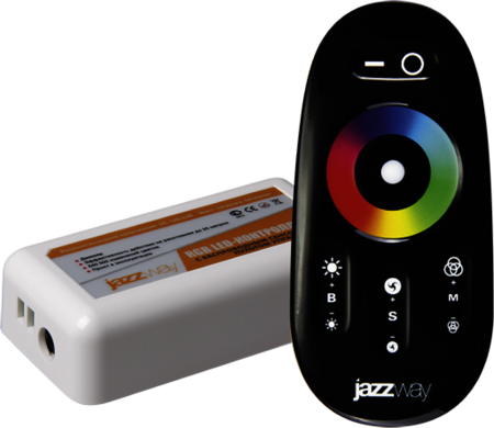 Jazzway 1019295 Контроллер RGB PRC-4000RF BL (черный)   12/24V 216/432Вт