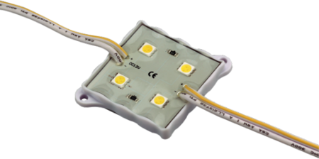 Jazzway 1008312 Модуль 5050/4leds DC12V GREEN (зеленый)  IP65 (уп 10шт)