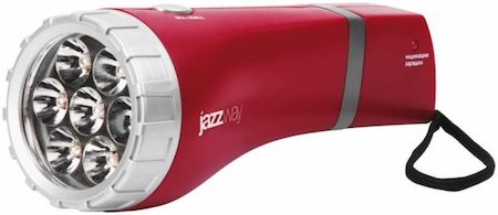 Jazzway Ac2-L07rd Фонарь (LED* 7) ПЛАСТИК. красн., аккум.: заряд. от сети jazzway