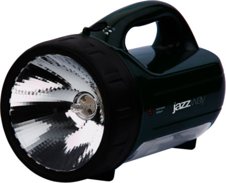 Jazzway 4114400з Фонарь JAZZway Accu7-H15W/PL7W (зел.) , (1/10)