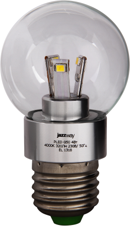 Jazzway 1020376 PLED-G50  CLEAR  4w 2700K 320 Lm E27 230/50
