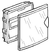 Legrand 001420 NedboxЩит вст.д/ав.1х6+2м пр.