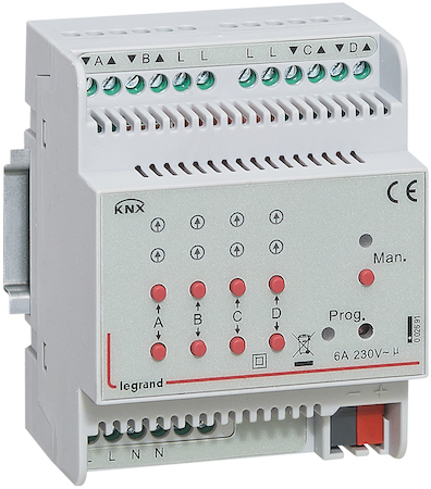 Legrand 002691 KNX Активатор жалюзи 4х6А 230В