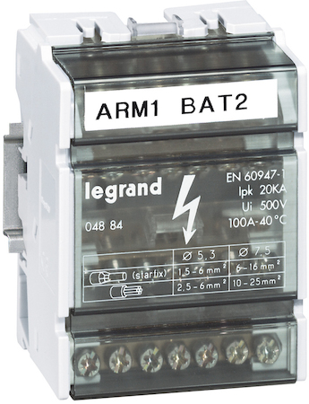 Legrand 004884 Блок Распред. 4П 100A 7 Конт.