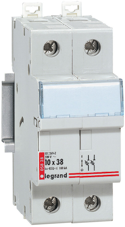 Legrand 005826 Держ.плав.вст.2п 8,5Х31,5 400В