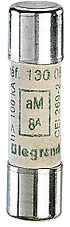 Legrand 013008 Пл.вст. aM 10x38 8А 500В б/и