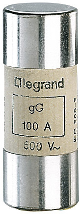 Legrand 015396 Пл.вст. gG 22x58 100А 500В б/б