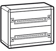 Legrand 020002 XL3 160 Шкаф мод.металл.2рейки