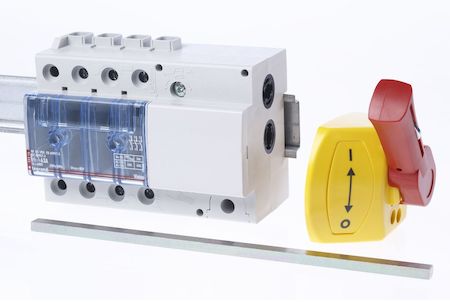 Legrand 022316 Выкл.VISTOP 3P 63A боков. с красной рукояткой