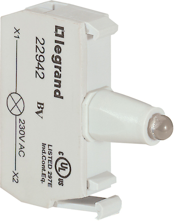 Legrand 022942 Osmoz блок.подсв. 230В ЗЕЛ. винт.кл