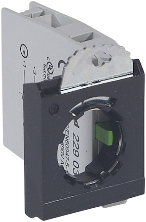 Legrand 022965 Osmoz монт.адап. 3 поста +НО/НЗ конт.бл. винт.кл
