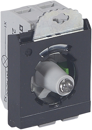Legrand 023001 Osmoz монт.адап. 3 поста, подсв.КРАСН. 12-24В, +НО конт.бл. винт.кл