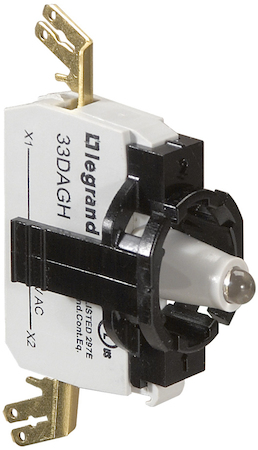 Legrand 023037 Osmoz монт.адап. 1 пост. подсв.ЗЕЛ. 230В внеш.кл