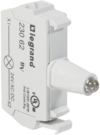 Legrand 023062 Osmoz блок.подсв. 12-24В ЗЕЛ. пруж.кл