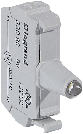 Legrand 023080 Osmoz блок.подсв. 230В БЕЛ. пруж.кл
