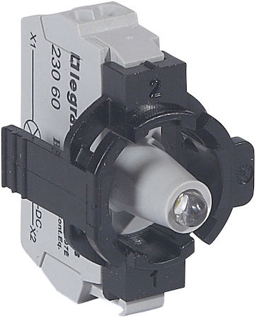 Legrand 023110 Osmoz монт.адап. 1 пост. подсв.БЕЛ. 12-24В пруж.кл