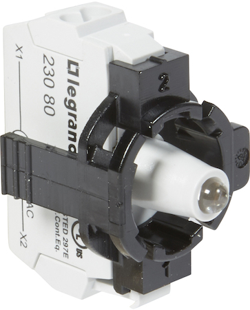 Legrand 023130 Osmoz монт.адап. 1 пост. подсв.БЕЛ. 230В пруж.кл