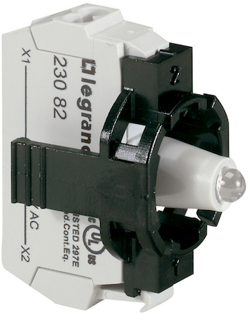 Legrand 023132 Osmoz монт.адап. 1 пост. подсв.ЗЕЛ. 230В пруж.кл