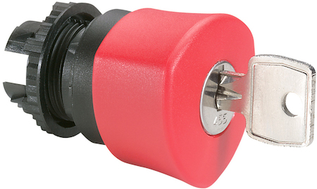 Legrand 023891 Osmoz гол.кнопки ключ455 экстр.откл.КРАСН. 40мм. возвр-пов.