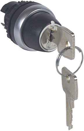 Legrand 023952 Osmoz гол.ключ 455. ЧЕРН.ручк. 2 п с возвр в 0. 45°(0 извл.-1) 12-2 час.