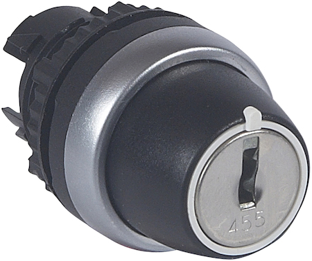 Legrand 023953 Osmoz гол.ключ 455. ЧЕРН.ручк. 2 п с фикс. 90°(0 извл.-1) 12-3 час.