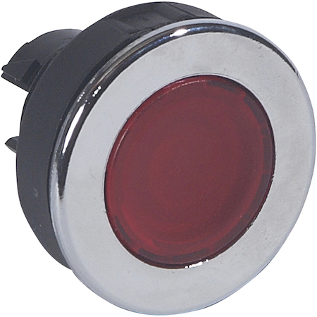 Legrand 024040 Osmoz гол.кн.подсв. 30мм КРАСН, потайн. с фикс.