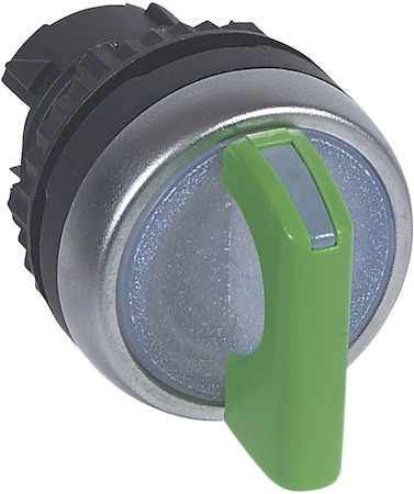 Legrand 024042 Osmoz гол.перекл.подсв. ЗЕЛ.ручк. 2 п с фикс. 90°(0-1) 12-3 час.