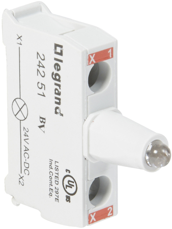 Legrand 024251 Osmoz блок.подсв. 12-24В КРАСН. для кн.постов винт.кл