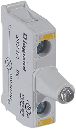 Legrand 024254 Osmoz блок.подсв. 12-24В ЖЕЛТ. для кн.постов винт.кл