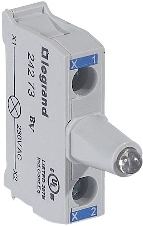 Legrand 024273 Osmoz блок.подсв. 230В СИН. для кн.постов винт.кл