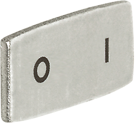 Legrand 024330 Osmoz вставк. узкая алюм. "О I" надпись
