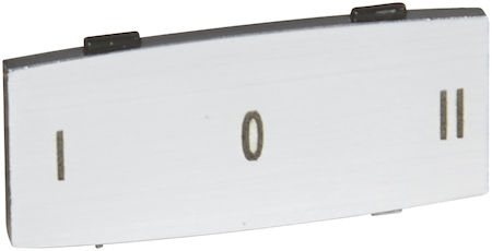 Legrand 024332 Osmoz вставк. узкая алюм. "О I II" надпись