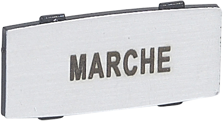Legrand 024333 Osmoz вставк. узкая алюм. "MARCHE" надпись