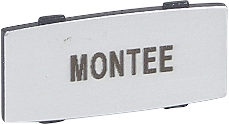 Legrand 024336 Osmoz вставк. узкая алюм. "MONTEE" надпись