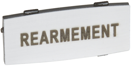 Legrand 024338 Osmoz вставк. узкая алюм. "REARMEMENT" надпись