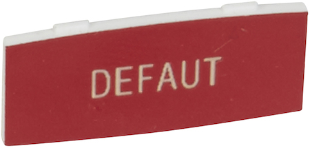 Legrand 024340 Osmoz вставк. узкая алюм. "DEFAUT" надпись