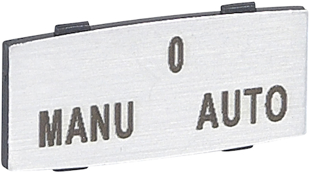 Legrand 024344 Osmoz вставк. узкая алюм. "MANU-O-AUTO" надпись