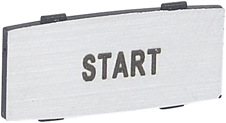 Legrand 024351 Osmoz вставк. узкая алюм. "START" надпись