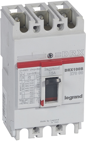 Legrand 027000 DRX125 MT 15A 3П 10KA