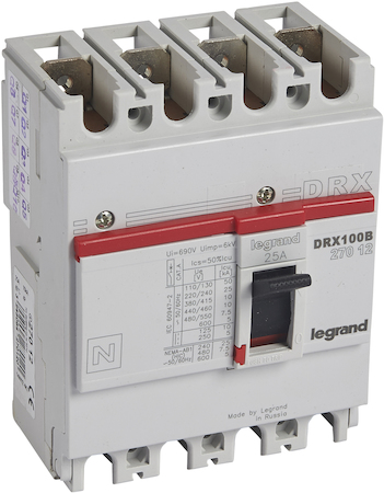 Legrand 027012 DRX125 MT 25A 4П 10KA