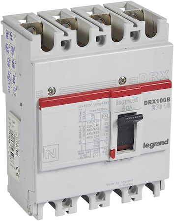 Legrand 027016 Drx125 Фикс 60a 4p 10ка