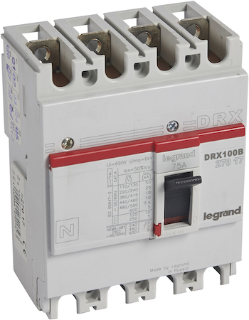 Legrand 027017 Drx125 Фикс 75a 4p 10ка