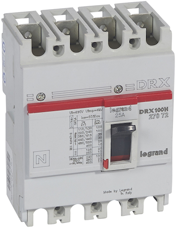 Legrand 027072 DRX125 MT 25A 4П 36KA