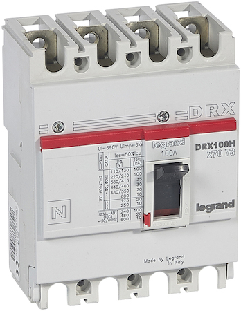Legrand 027078 DRX125 MT 100A 4П 36KA